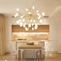 Chandeliers вимпел барои ошхона дар акс сабки муосир