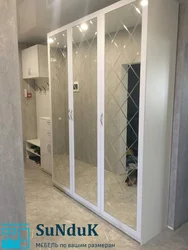 Wardrobe In The Hallway White Gloss With Mirror Photo