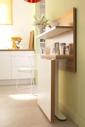 Столы на кухню фото которые крепятся к стене