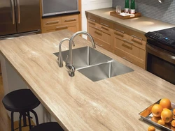 Countertop санги ҳезум назар барои акс ошхона