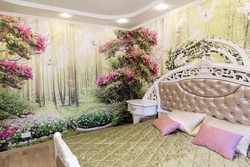 3 d wallpaper for bedroom photo with flowers