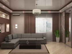 Photo of suspended ceilings square within a square in the living room