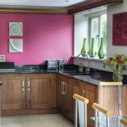 What color to paint the kitchen at the dacha photo