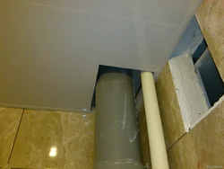 Натяжной Потолок На Кухне С Газовой Трубой Фото