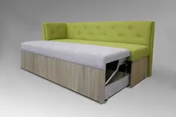 Sofa in the kitchen with a sleeping place dimensions photo