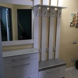 Narrow Wardrobe In The Hallway With A Shoe Rack And A Hanger Photo
