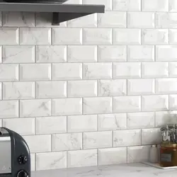 Mətbəx backsplash plitələr kənarları şəkil ilə ağ