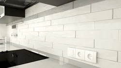 Mətbəx backsplash plitələr kənarları şəkil ilə ağ