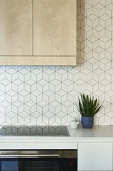 Mətbəx backsplash plitələr kənarları şəkil ilə ağ