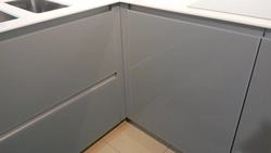 Handles for a built-in refrigerator photo if the kitchen is without handles