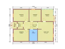 Layout of a one bedroom house 8 by 8 photo