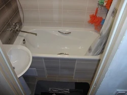 Bathtub renovation in Khrushchev-era before and after photos 3