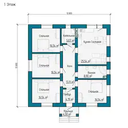 Houses 12 by 12 one-story with 3 bedrooms photo