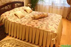 Покрывало на кровать в спальню фото из портьерной ткани