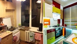 Хрущевкадағы асүйді жөндеу 6 тоқсанға дейін және кейінгі фотосуреттер