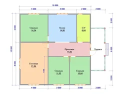 House layout 8 by 8 one-story with one bedroom photo