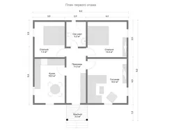 House layout 8 by 8 one-story with one bedroom photo