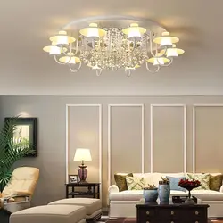Chandeliers шифт барои як меҳмонхона 20 метри мураббаъ акс классикӣ