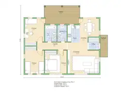 House Project 10 By 10 One-Story With 2 Bedrooms Photo