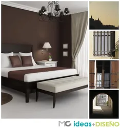 Mocha bedroom interior