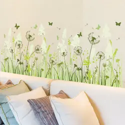 Bedroom interior dandelions