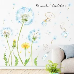 Bedroom interior dandelions