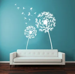 Bedroom interior dandelions