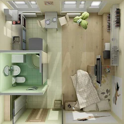 Kitchen toilet interior