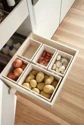 Kitchen interior vegetables