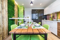 Kitchen interior vegetables