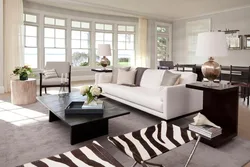 Interior living room zebra