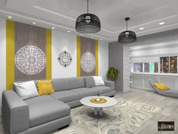Lemon living room interior