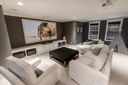 Living room cinema interior