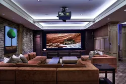 Гостиная Кинотеатр Интерьер