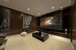 Living room cinema interior