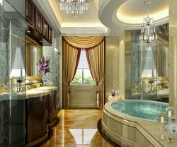 Closed bathrooms interior