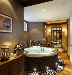 Closed bathrooms interior