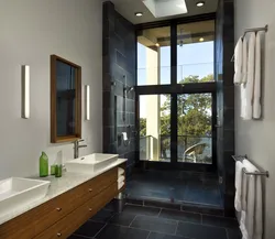 Closed bathrooms interior