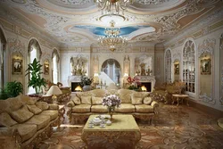 Королевский интерьер гостиной