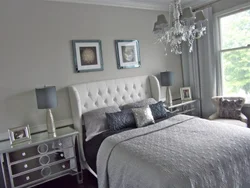 Silver bedroom interior