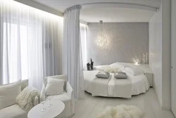 Silver bedroom interior