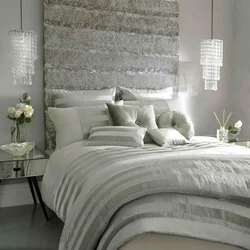 Silver bedroom interior