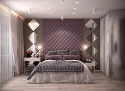 Bedroom interior rhombuses