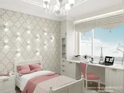 Bedroom interior rhombuses