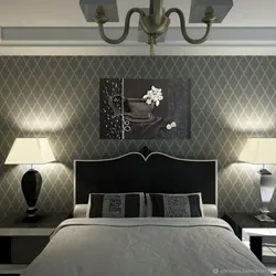 Bedroom interior rhombuses