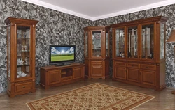 Oak living room interior