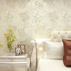 Bedroom interior silk