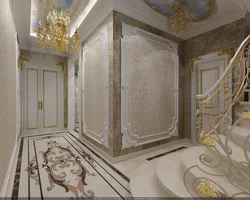 Baroque hallway interior