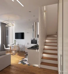 Interiors of living rooms of townhouses