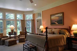 Caramel bedroom interior